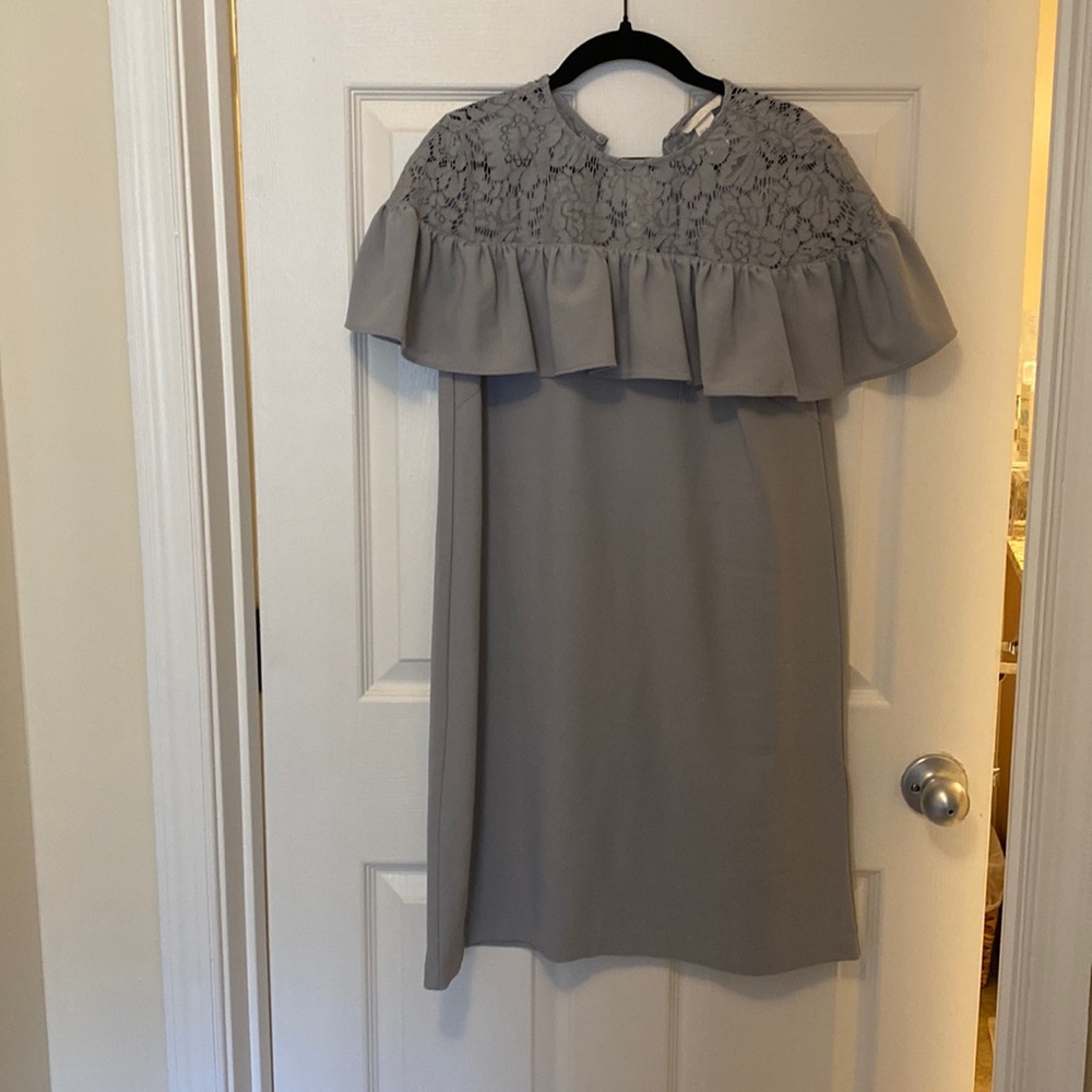 Hm blue ruffle dress
